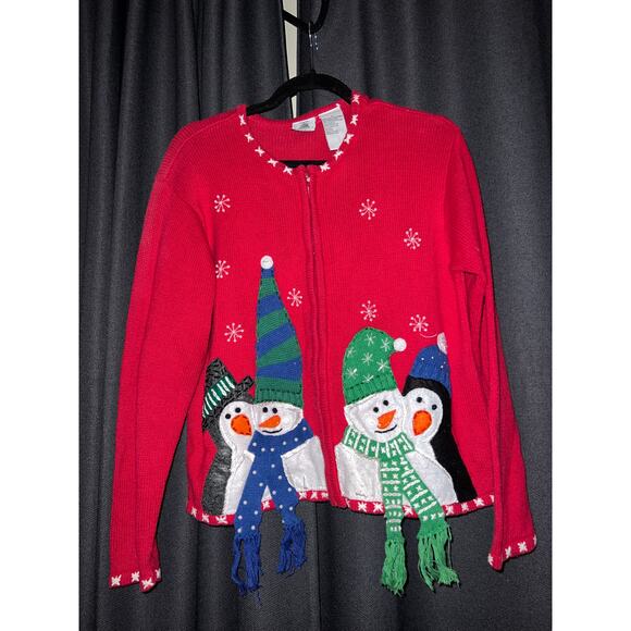 Ugly Christmas Sweater Xmas Cardigan Size XL - Picture 1 of 3